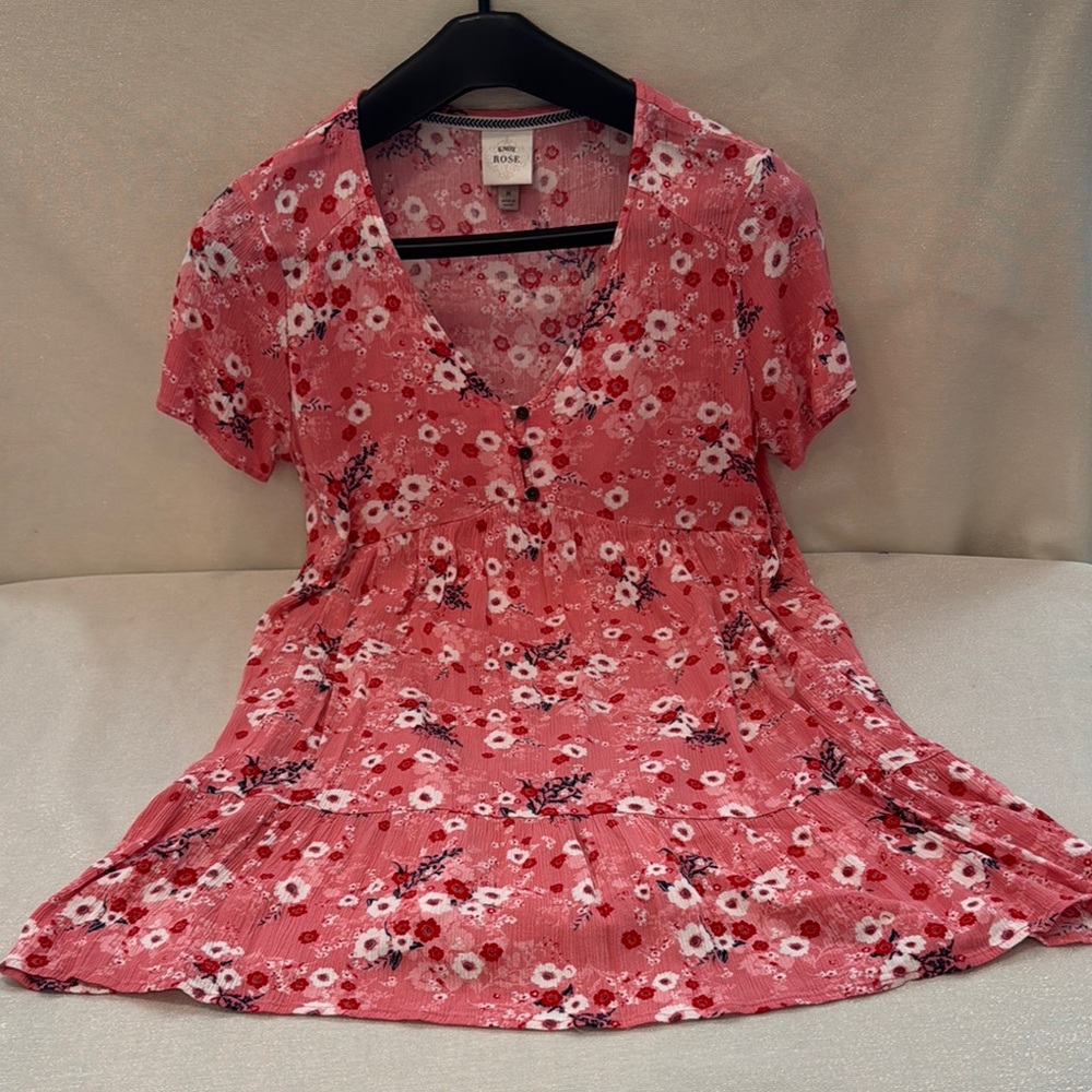 Mossimo Supply Co. Pink Floral Maxi Dress
